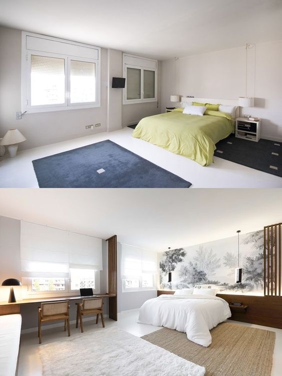 قبل و بعد از بازسازی اتاق خواب